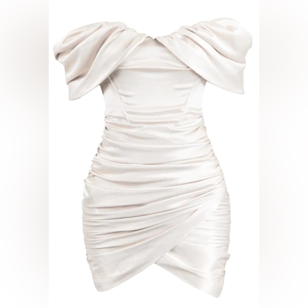 Leau divine satin corset dress NWT